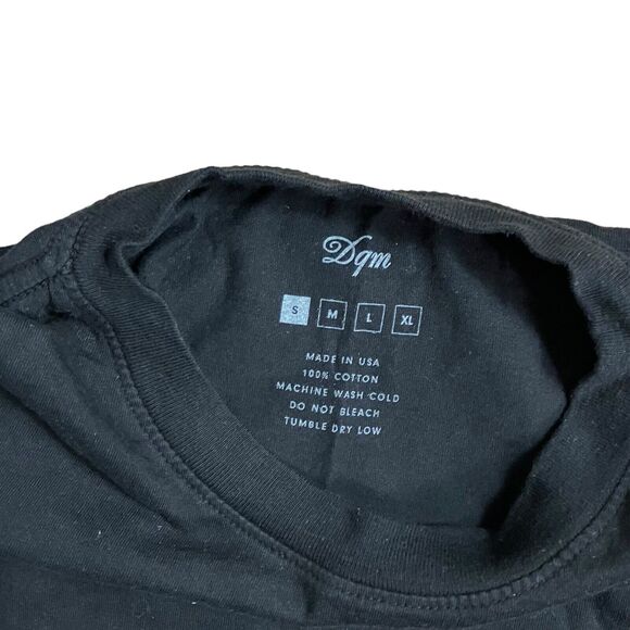 DQM Dave’s Quality Meat Skate T Shirt Mens S Black NYC Spellout Made In USA - Picture 4 of 7